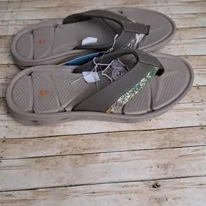 O\'Rageous ReelTree Khaki Flip Flop Arch Support Flip flop Thong Sandals Sz 8 NWT O main image 3